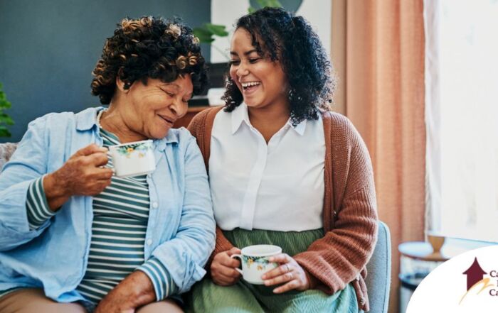 A family caregiver enjoys the benefits of respite care.