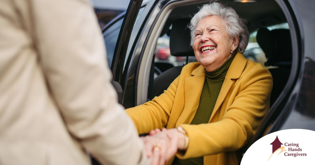 A loved one benefits from senior transportation services.